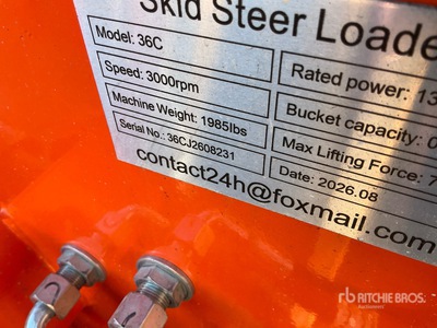 2026 SDLOOL SL36C Chargeuse sur rails compacte (Unused)