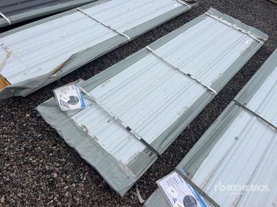 Quantity of (50) 2026 SKLP SK-XH50 9.8 ft x 3 ft Galvalume Steel Sheets (Unused)