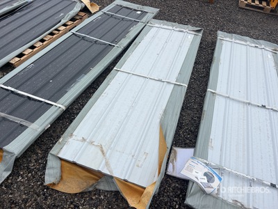 Quantity of (50) 2026 SKLP SK-XH50 9.8 ft x 3 ft Galvalume Steel Sheets (Unused)