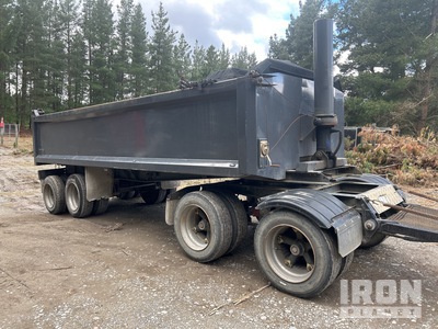 1996 Steel Bro Quad Dog End Dump Trailer