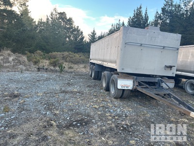 1981 Transfleet Quad Dog End Dump Trailer