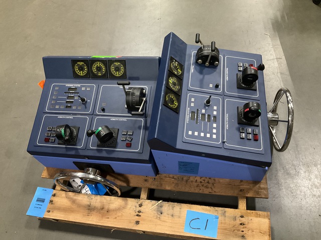 (2) Lilaas LF150-01-22 Rudder/Steering Training Controls