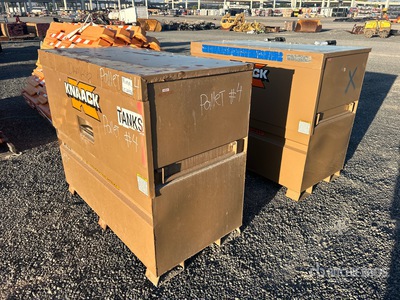 Quantity of (2) Knaack 89 bouwplaats opbergcontainer