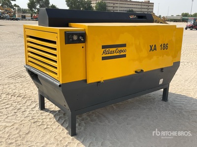 2006 Atlas Copco XA186DD Skid-Mounted Air Compressor