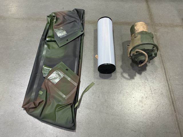 (5) Separator Filter Canisters, (1) Vehicular Curtain & Assorted Items