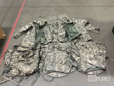 (15) Field Packs, (62) Mag Pouches, (11) Sleeping Bags & Assorted Items