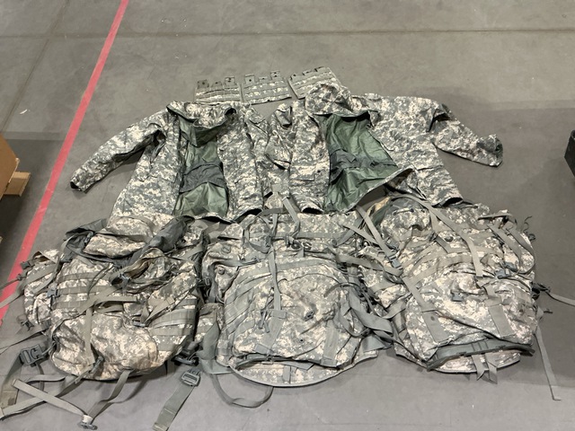 (15) Field Packs, (62) Mag Pouches, (11) Sleeping Bags & Assorted Items (15) Field Packs, (62) Mag Pouches, (11) Sleeping Bags & Assorted Items