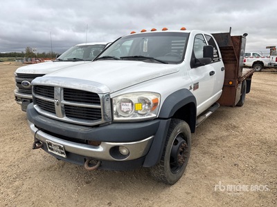 2009 Dodge Ram 5500 SLT 4x4 Extended Cab Flatbed Truck (Inoperable)