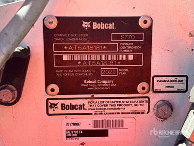 2022 Bobcat S770 Two-Speed High Flow Kompaktlader