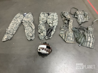 (5) Pairs of Wet Weather Trousers, (1) Flight Deck Helmet & Assorted Items
