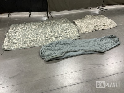 (15) Sleeping Bags, (9) Ponchos, (11) Poncho Liners & Assorted Items
