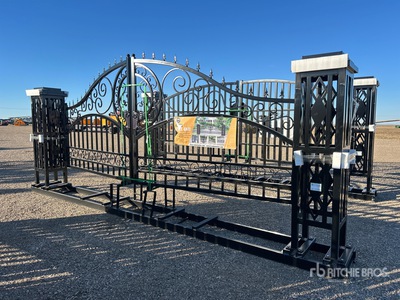 2026 Suihe NFG-20FGP-EU 20 ft x 7 ft Wrought Iron Bi-Parting Brama wjazdowa (Unused)