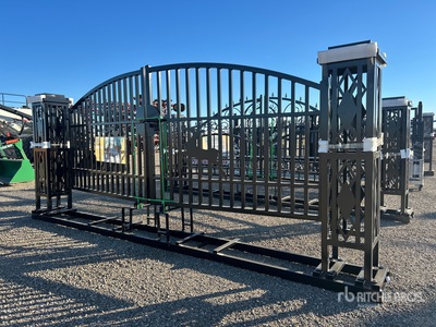 2026 Suihe NFG-20FGP-D02 20 ft x 7 ft Wrought Iron Bi-Parting Brama wjazdowa (Unused)