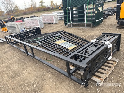 2026 Suihe NFG-20FGP-D02 20 ft Wrought Iron Bi-Parting Driveway Gate (Unused)