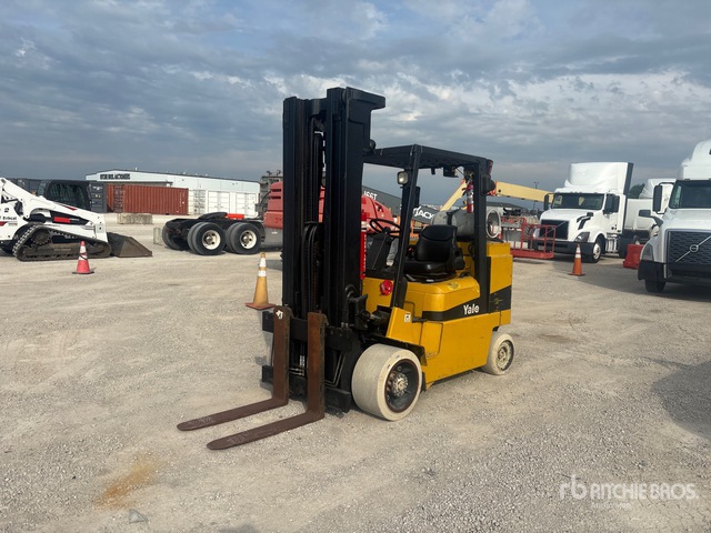 2002 Yale GLC120MJNGAE100 7700 lb Cushion Tire Forklift