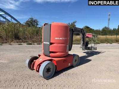 2007 Manitou 120 AETJC Electric Nacelle Articulating Boom Lift (Inoperable)