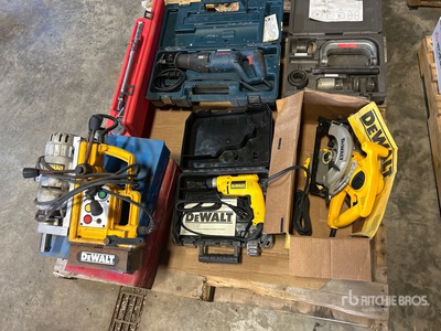 Drill Press, Corded Drill, Circular Saw, Reciprocating Saw, Ball Joint Kit & Torque Wrench