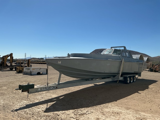 Boat w/Float-On Boat Trailer