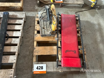 Dewalt Chop Saw & Stretch 40 Mechanic Creeper