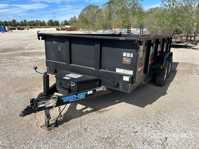 2019 Top Hat DP-140-14X83-14E-F 14 ft T/A Dump Utility Trailer