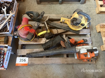 Electric Leaf Blower, Trimmer, Chain Saw Varios, herramientas manuales