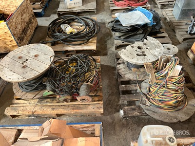 Quantity of (2) Pallets of Electrical Wire & Steel Cable