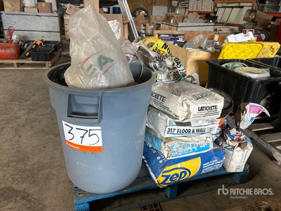 Quantity of Caution tape, Grout Compound & Hard Floor Sweeping Compound