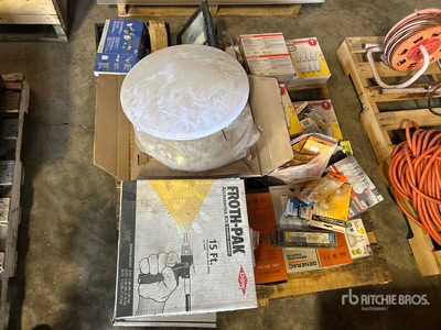 Quantity of Led Bulbs, Gun Hose Assembly & Shop Light