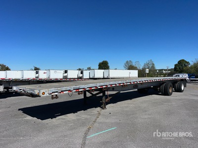 2007 Chaparral 48 ft T/A Spread Axle Flatbed Trailer
