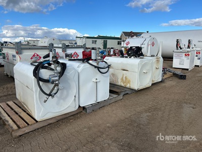Quantity of (4) 650 L Portable Steel Diesel Fuel Tank