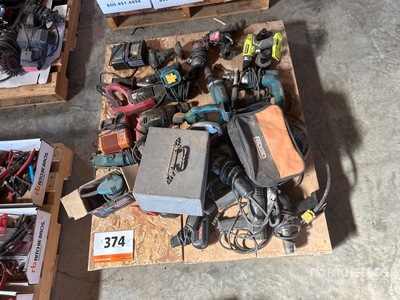Electric Drills, Mitre Saw, Sander, Angle Grinder and Battery Charger
