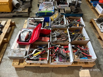 Quantity of Assorted Hand Tools, Cylinder Leak Detector, Pliers, Screw Drivers, Scissors