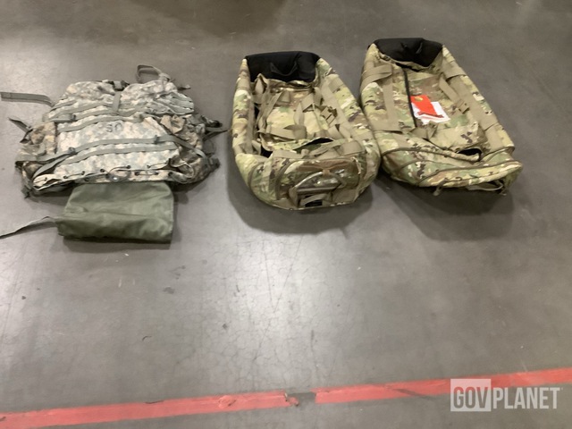(2) Duffel Bags, (11) Large Field Pack Sets & Assorted Items