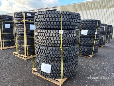 Quantity of (4) 17.5R25 LSnow Traction Retreaded Tires (Unused)