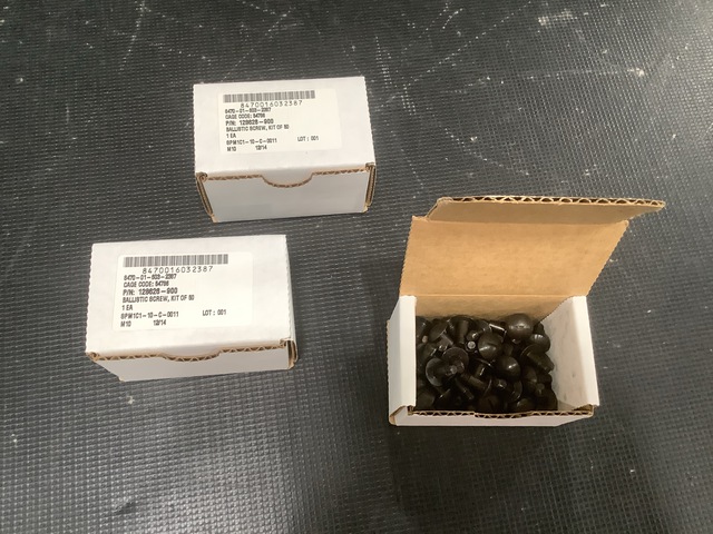 (360) Boxes of BAE Systems 128626-900 Helmet Screws