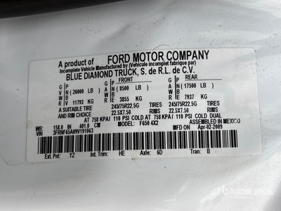 2009 Ford F-650 XL 4x2 Service Truck