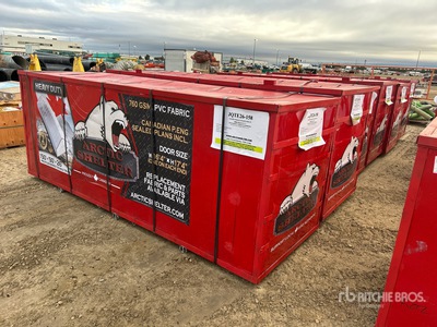 Arctic Shelter 50 ft x 150 ft x 26 ft Peak Double Truss Edificio de almacenaje (Unused)