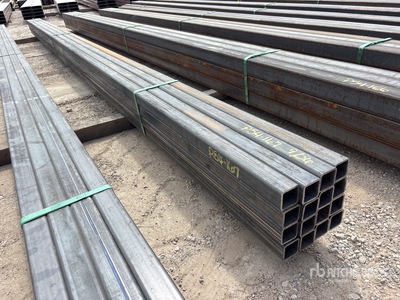 Quantity of (16) Kit Containers 2 in x 2 in x 18 ft Square Tubing (Unused)