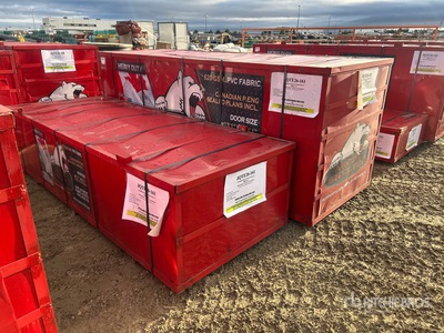 Arctic Shelter 60 ft x 30 ft x 22 ft Peak Double Truss Edificio de almacenaje (Unused)