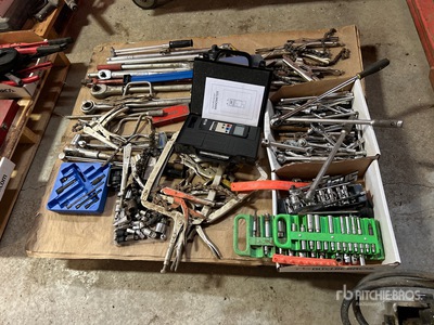 Quantity of Assorted Sockets, Ratchets, Breaker Bars, Wrenches, Locking Pliers & Pullers