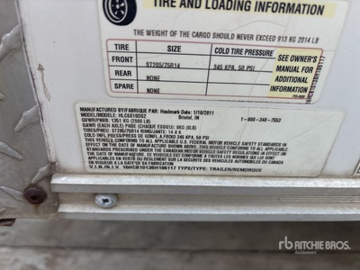 2011 Haulmark HLC5X10DS Rimorchio chiuso
