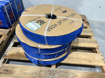 Quantity of (4) 2026 Powertek 2"-300FT PVC Layflat Water Hose (Unused)