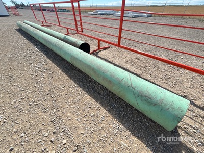 Quantity of (2) 17.5 in x 40 ft Steel انبوب