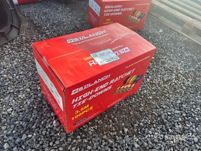 Quantity of (100) 2026 3.5M Ratchet Straps (Unused)