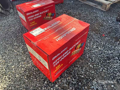 Quantity of (100) 2026 5M Ratchet Straps (Unused)