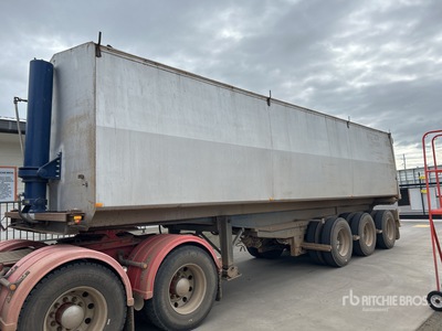 1985 Kruger B-Double Lead Sliding Steel Remolque banera