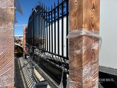 2026 Suihe SH-ST-20EU-1 20 ft x 7 ft Wrought Iron Bi-Parting Driveway Gate (Unused)