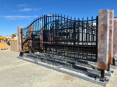 2026 Suihe SH-ST-20SD-1 20 ft x 7 ft Wrought Iron Bi-Parting Driveway Gate (Unused)