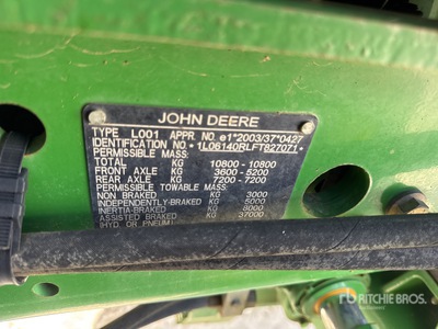 2015 John Deere 6140R 4WD Tractor