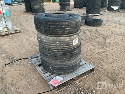 (4) Bridgestone 285/70R19.5 Tires w/Wheels